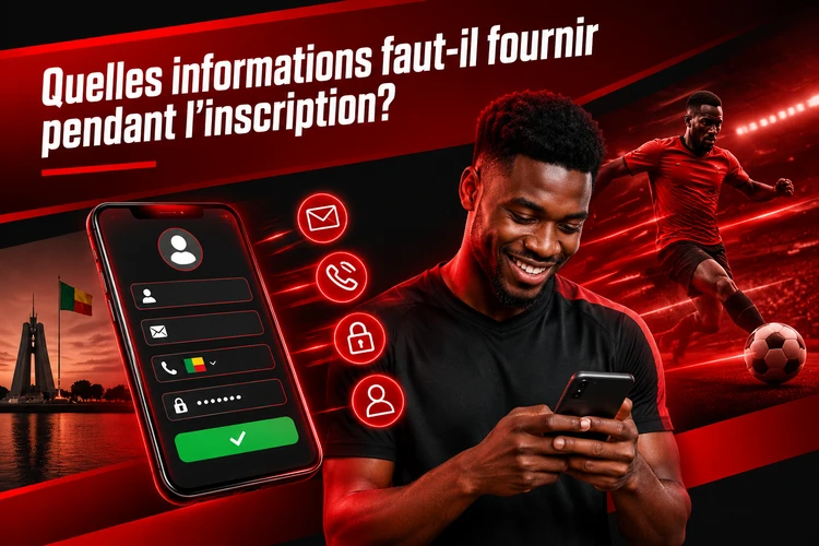Quelles informations faut-il fournir pendant l'inscription?
